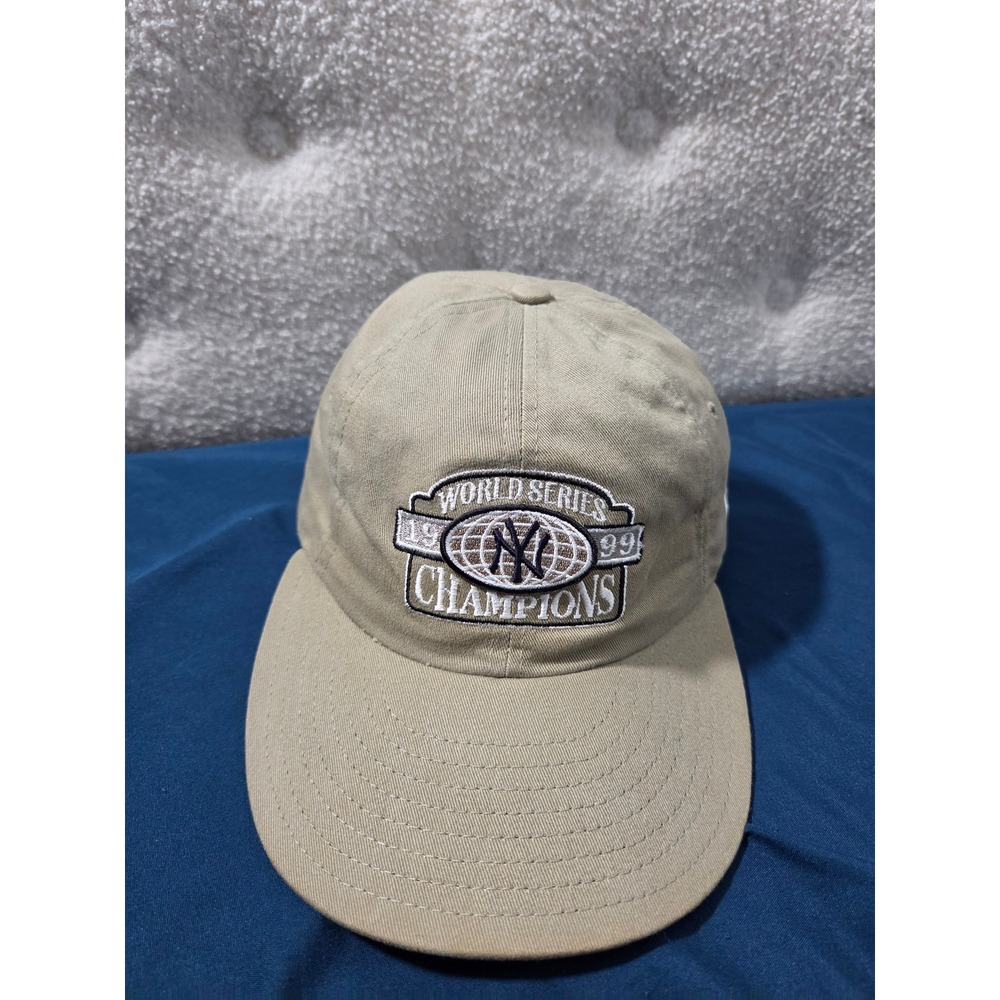 Vintage 1999 New York Yankees World Series Champions New Era Hat Tan Made in USA